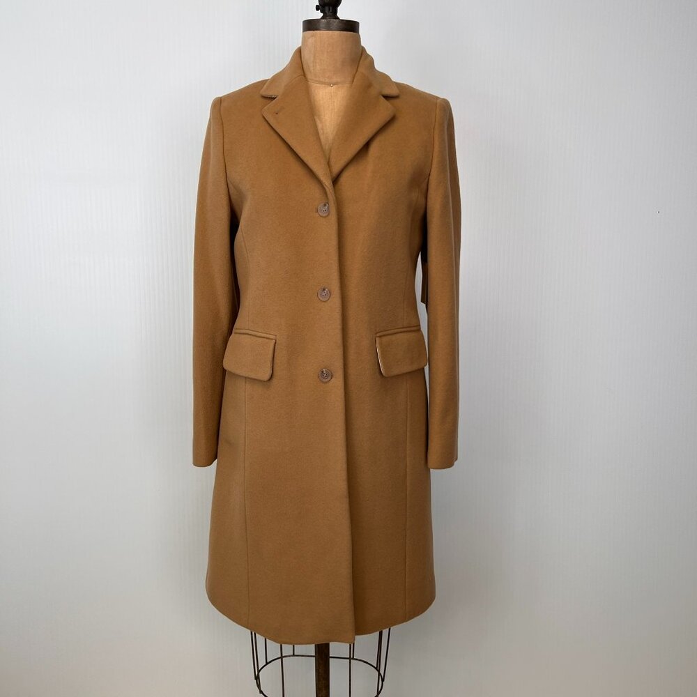 Vintage J.Crew Coat Women 6 Wool Cashmere Work Over Jacket Thinsulate Retro Core